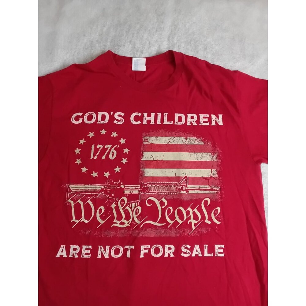 Gods Children Not For Sale T-Shirt Large 1776 Patriotic